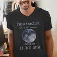 Full Moon Teacher Humor For Men Women Girls Kids Men's V-Neck T-Shirt, funny gift