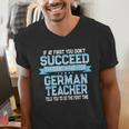 Fun German Teacher Appreciation Language Class Saying Men's V-Neck T-Shirt, German Teacher Shirts, funny gift