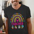 Future Kids Career Teacher Rainbow Boy Girl Graduations Men's V-Neck T-Shirt, Future Teacher Shirts, funny gift Future Kids Career Teacher Rainbow Boy Girl Graduations Men's V-Neck T-Shirt, Future Teacher Shirts, funny gift