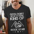 Geology Outfit Geology Teacher Geology Department Geologist Men's V-Neck T-Shirt, funny gift