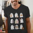 Ghost Speech Therapy Teacher Spooky Season Halloween Men's V-Neck T-Shirt, funny gift Ghost Speech Therapy Teacher Spooky Season Halloween Men's V-Neck T-Shirt, funny gift