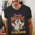 Groovy Faboolous Spooky Music Teacher Halloween Men Women Men's V-Neck T-Shirt, Groovy Teacher Shirts, funny gift Groovy Faboolous Spooky Music Teacher Halloween Men Women Men's V-Neck T-Shirt, Groovy Teacher Shirts, funny gift