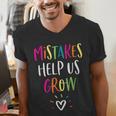 Growth Mindset Positive Back To School Teacher Student Men's V-Neck T-Shirt, funny gift Growth Mindset Positive Back To School Teacher Student Men's V-Neck T-Shirt, funny gift