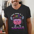 Growth Mindset Teacher Shirt Inspirational Shirts Men's V-Neck T-Shirt, funny gift