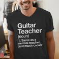 Guitar Teacher Definition Musician Music Men Women Girls Kids Men's V-Neck T-Shirt, funny gift Guitar Teacher Definition Musician Music Men Women Girls Kids Men's V-Neck T-Shirt, funny gift