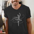Halloween Ballet Mummy Ballerina Spooky Dance Teacher Women Men's V-Neck T-Shirt, funny gift Halloween Ballet Mummy Ballerina Spooky Dance Teacher Women Men's V-Neck T-Shirt, funny gift