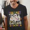 Halloween You Can't Scare Me I'm a Daycare Teacher Ghost Men's V-Neck T-Shirt, funny gift