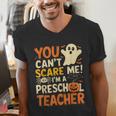 Halloween Preschool Teacher You Can't Scare Me Im A Teacher Men's V-Neck T-Shirt, funny gift