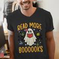 Halloween Read More Books Retro Costume Teacher Women Girls Men's V-Neck T-Shirt, funny gift Halloween Read More Books Retro Costume Teacher Women Girls Men's V-Neck T-Shirt, funny gift