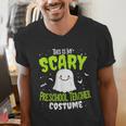 Halloween This Is My Scary Preschool Teacher Custome For Men Women Kids Men's V-Neck T-Shirt, funny gift