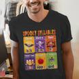 Halloween Spooky Syllable Types Teacher Educational Men's V-Neck T-Shirt, funny gift