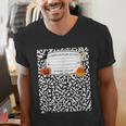 Halloween Teacher Composition Book Notebook Matching Group Men's V-Neck T-Shirt, funny gift Halloween Teacher Composition Book Notebook Matching Group Men's V-Neck T-Shirt, funny gift