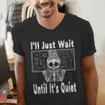 Halloween Teacher Math I'Ll Just Wait Until It's Quiet Men's V-Neck T-Shirt, funny gift Halloween Teacher Math I'Ll Just Wait Until It's Quiet Men's V-Neck T-Shirt, funny gift