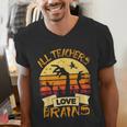 Halloween Teacher Shirt All Teachers Love Brains Halloween Men Women Men's V-Neck T-Shirt, funny gift Halloween Teacher Shirt All Teachers Love Brains Halloween Men Women Men's V-Neck T-Shirt, funny gift