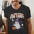 Halloween Teacher Trade Students For Candy Costume Women Men's V-Neck T-Shirt, funny gift