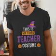 Halloween Teachers This Is My Tired Teacher Costume Men's V-Neck T-Shirt, funny gift Halloween Teachers This Is My Tired Teacher Costume Men's V-Neck T-Shirt, funny gift