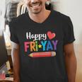 Happy Fri-Yay Friday Lovers Fun Teacher Life Weekend Men's V-Neck T-Shirt, funny gift Happy Fri-Yay Friday Lovers Fun Teacher Life Weekend Men's V-Neck T-Shirt, funny gift