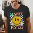 Happy Fri-Yay Teacher Friday Weekend School Men's V-Neck T-Shirt, funny gift