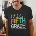 Hello Fifth Grade Teacher Student 5th Grade Back To School Men's V-Neck T-Shirt, funny gift Hello Fifth Grade Teacher Student 5th Grade Back To School Men's V-Neck T-Shirt, funny gift