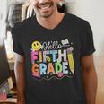 Hello Fifth Grade Team 5th Grade Back To School Teacher Kids Men's V-Neck T-Shirt, funny gift Hello Fifth Grade Team 5th Grade Back To School Teacher Kids Men's V-Neck T-Shirt, funny gift