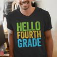 Hello Fourth Grade Shirt 4th Grade Boy Girl Student Teacher Men's V-Neck T-Shirt, 4th Grade Teacher Shirts, funny gift Hello Fourth Grade Shirt 4th Grade Boy Girl Student Teacher Men's V-Neck T-Shirt, 4th Grade Teacher Shirts, funny gift