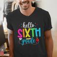 Hello Sixth Grade Cute Back To School 6th Grade Teacher Kids Men's V-Neck T-Shirt, funny gift Hello Sixth Grade Cute Back To School 6th Grade Teacher Kids Men's V-Neck T-Shirt, funny gift