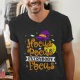 Hocus Pocus Everybody Focus Halloween Teacher Men Women Kids Men's V-Neck T-Shirt, funny gift