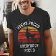 Hocus Pocus Everybody Focus Witch Halloween Teacher Women Men's V-Neck T-Shirt, funny gift Hocus Pocus Everybody Focus Witch Halloween Teacher Women Men's V-Neck T-Shirt, funny gift
