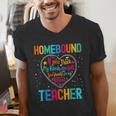 Homebound Teacher Appreciation Week Back To School Heart Men's V-Neck T-Shirt, funny gift Homebound Teacher Appreciation Week Back To School Heart Men's V-Neck T-Shirt, funny gift