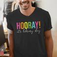 Hooray It's Library Day Teacher Reader Books Back To School Men's V-Neck T-Shirt, funny gift Hooray It's Library Day Teacher Reader Books Back To School Men's V-Neck T-Shirt, funny gift