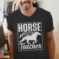 Horse Riding Teacher Rider Lover Equestrian Men Women Kids Men's V-Neck T-Shirt, funny gift