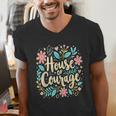 House Of Courage Flowers RCA School Teacher Student Tee Men's V-Neck T-Shirt, funny gift House Of Courage Flowers RCA School Teacher Student Tee Men's V-Neck T-Shirt, funny gift