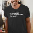 Hyphenated Irony Joke English Grammar Teachers Gag Men's V-Neck T-Shirt, English Teacher Shirts, funny gift Hyphenated Irony Joke English Grammar Teachers Gag Men's V-Neck T-Shirt, English Teacher Shirts, funny gift