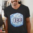 Ice Halloween Pun Costume Easy Lazy Team Group Teacher Men's V-Neck T-Shirt, funny gift Ice Halloween Pun Costume Easy Lazy Team Group Teacher Men's V-Neck T-Shirt, funny gift