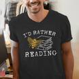 I'd Rather Bee Reading Teacher Librarian Book Lover Men's V-Neck T-Shirt, funny gift I'd Rather Bee Reading Teacher Librarian Book Lover Men's V-Neck T-Shirt, funny gift