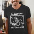 I'Ll Just Wait Until It's Quiet Halloween Teacher Mom Men's V-Neck T-Shirt, funny gift