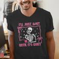 I'Ll Just Wait Until It's Quiet Spooky Teacher Halloween Men's V-Neck T-Shirt, funny gift I'Ll Just Wait Until It's Quiet Spooky Teacher Halloween Men's V-Neck T-Shirt, funny gift