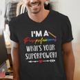 I'm A Paraprofessional What's Your Superpower Para Teacher Men's V-Neck T-Shirt, funny gift I'm A Paraprofessional What's Your Superpower Para Teacher Men's V-Neck T-Shirt, funny gift