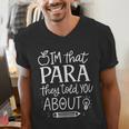 I'm That Paraprofessional They Told You About Retro Teacher Men's V-Neck T-Shirt, funny gift I'm That Paraprofessional They Told You About Retro Teacher Men's V-Neck T-Shirt, funny gift