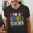 I'm A SPED Teacher Special Education Teacher Men's V-Neck T-Shirt, funny gift I'm A SPED Teacher Special Education Teacher Men's V-Neck T-Shirt, funny gift