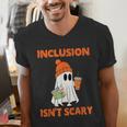 Inclusion Isn't Scary Shirt Halloween SLP Sped Teacher Men's V-Neck T-Shirt, funny gift Inclusion Isn't Scary Shirt Halloween SLP Sped Teacher Men's V-Neck T-Shirt, funny gift