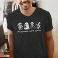 Inclusion Isn't Scary SLP Halloween Ghost Mummy Sped Teacher Men's V-Neck T-Shirt, funny gift
