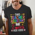 Instructional Assistant Loves Her Kids Teacher Assistant Men's V-Neck T-Shirt, funny gift