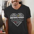 Instructional Coach Heart Teachers Appreciation Men's V-Neck T-Shirt, funny gift Instructional Coach Heart Teachers Appreciation Men's V-Neck T-Shirt, funny gift