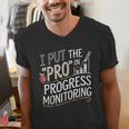 Intervention Teacher Progress Monitoring Intervention Men's V-Neck T-Shirt, funny gift Intervention Teacher Progress Monitoring Intervention Men's V-Neck T-Shirt, funny gift
