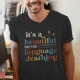 It's A Beautiful Day For Language Learning ESL Teacher ESOL Men's V-Neck T-Shirt, Esl Teacher Shirts, funny gift It's A Beautiful Day For Language Learning ESL Teacher ESOL Men's V-Neck T-Shirt, Esl Teacher Shirts, funny gift
