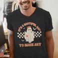 It's A Bootiful Day To Make Art Halloween Art Teacher Men's V-Neck T-Shirt, funny gift It's A Bootiful Day To Make Art Halloween Art Teacher Men's V-Neck T-Shirt, funny gift