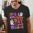 It's a Bootiful Day To Make Music Halloween Music Teacher Men's V-Neck T-Shirt, funny gift It's a Bootiful Day To Make Music Halloween Music Teacher Men's V-Neck T-Shirt, funny gift