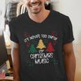 It's Never Too Early For Christmas Music Teacher Men's V-Neck T-Shirt, funny gift