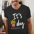 It's Fry Day Teacher Life Men's V-Neck T-Shirt, funny gift It's Fry Day Teacher Life Men's V-Neck T-Shirt, funny gift